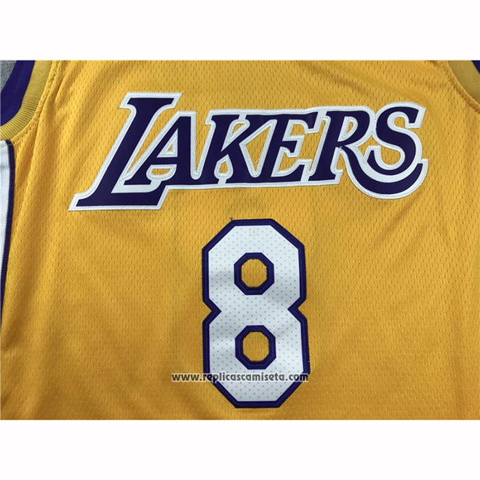 Camiseta Los Angeles Lakers Kobe Bryant #8 Retirement 2017-18 Oro